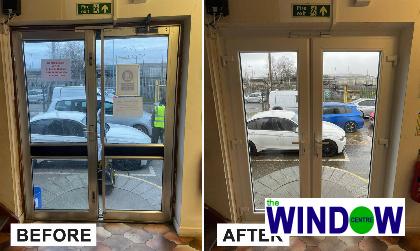 Commercial door replacement