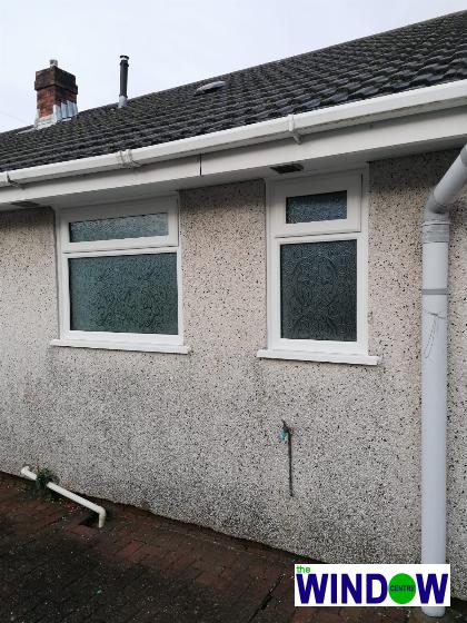White uPVC Windows with Obscured Privacy Glass