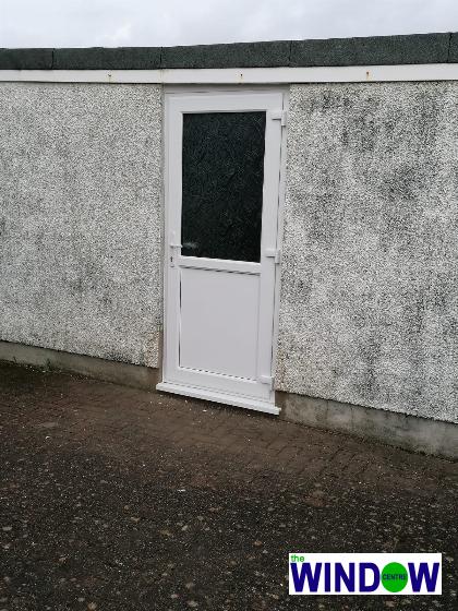 White uPVC Door