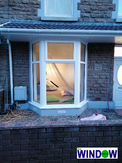 White uPVC 3 Sectional Bay Window