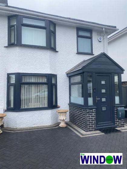 Newly fitted house porch in Swansea